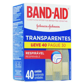 Imagen de J&J BAND AID CURITA TRANSPARENTE 40x30 [40 uni.]