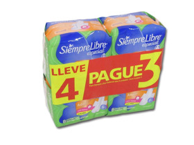 Imagen de SIEMPRE LIBRE ESPECIAL ALAS PACK 4x3 [32 uni.]