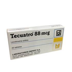 Imagen de TECUATRO  88 88 mcg [20 tab.]