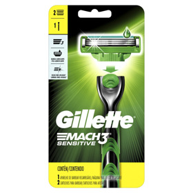 Imagen de GILLETTE MACH 3 SENSITIVE MAQUINA+2 REPUESTOS PACK [1+2 uni.]