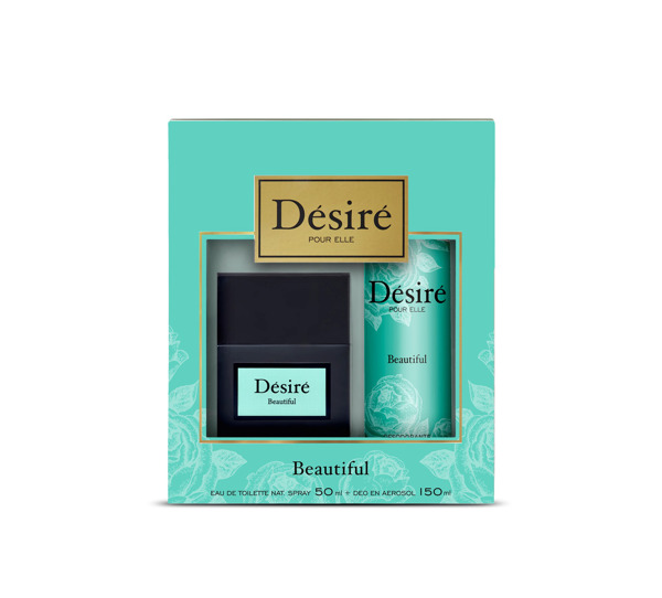 Imagen de DESIRE EDT BEAUTIFUL+DEO AERO PACK [50+150ml]