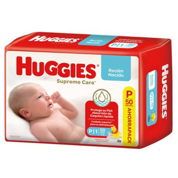 Imagen de HUGGIES SUPREME CARE PACK AHORRO P [50 uni.]