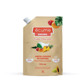 Imagen de ECUME JABON ESPUMA FRUTOS TROPICALES DOYPACK REFILL [750 ml]