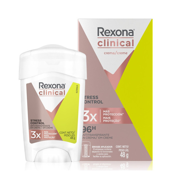 Imagen de REXONA BARRA ANTITR. CLINICAL STRESS CONTROL SOLID CREMA FEMENINO [48 gr]