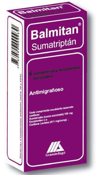 Imagen de BALMITAN 100 mg [6 comp.]