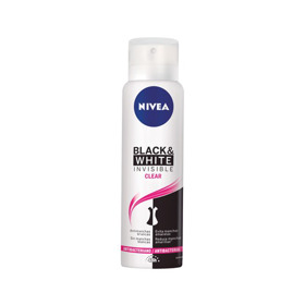 Imagen de NIVEA DEO AERO BLACK & WHITE INVISIBLE CLEAR FEMENINO [150 ml]