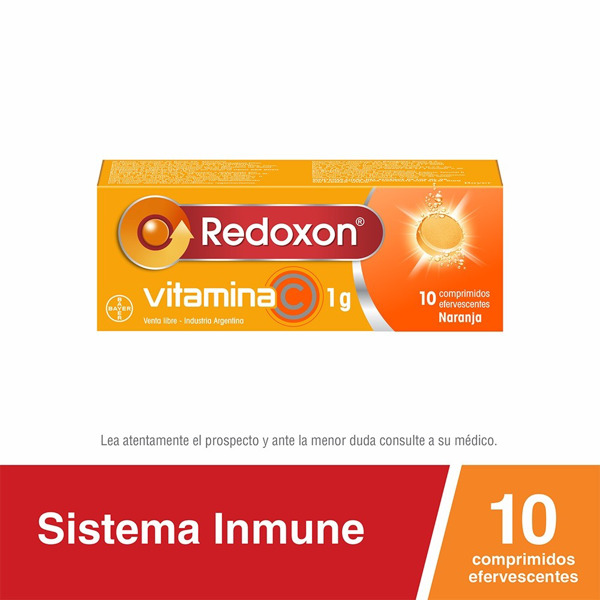 Imagen de Redoxon Vitamina C 1g x 10 Comprimidos Efervescentes Sabor Naranja