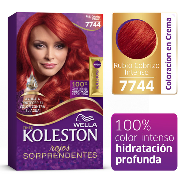 Imagen de KOLESTON KIT ROJO ARDIENTE 7744 [50gr+50+40+22ml]