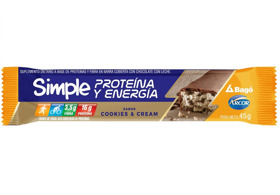 Imagen de SIMPLE BARRA PROTEINA  COOKIES & CREAM 16 gr [45 gr]