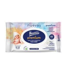 Imagen de WETCLEAN WIPES TOALLITAS HUMEDAS BABY PREMIUM TAPA DURA [80 uni.]