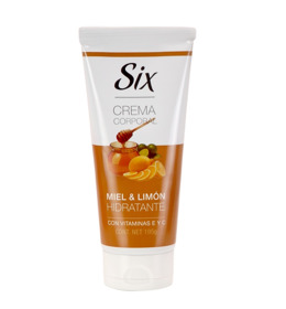 Imagen de SIX CORPORAL CREMA MIEL Y LIMON [195 gr]