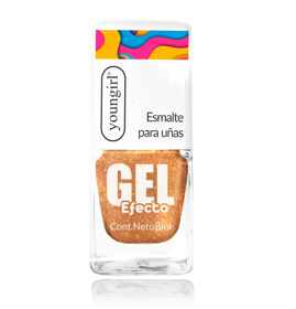 Imagen de YOUNGIRL ESMALTE GEL MOSTAZA GLITTER 24 [8 ml]