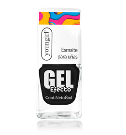 Imagen de YOUNGIRL ESMALTE GEL NEGRO 23 [8 ml]