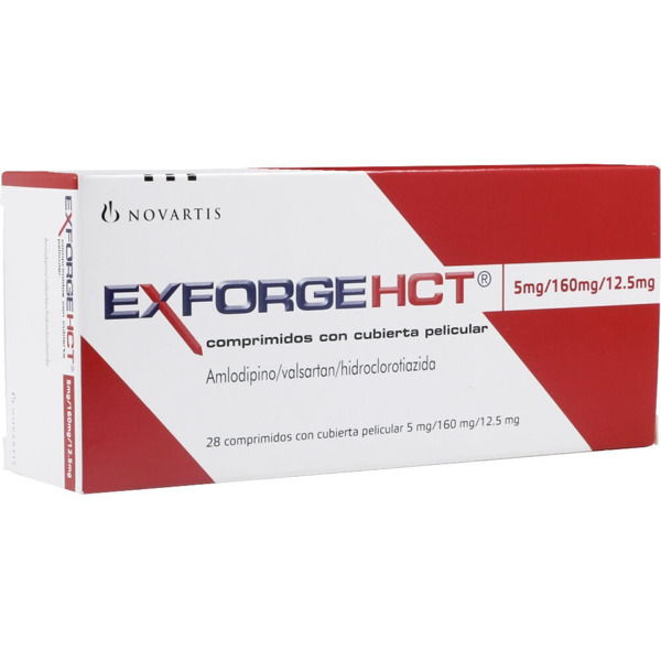 Imagen de EXFORGE HCT 160/5/12.5 160/5/12.5mg [28 comp.]