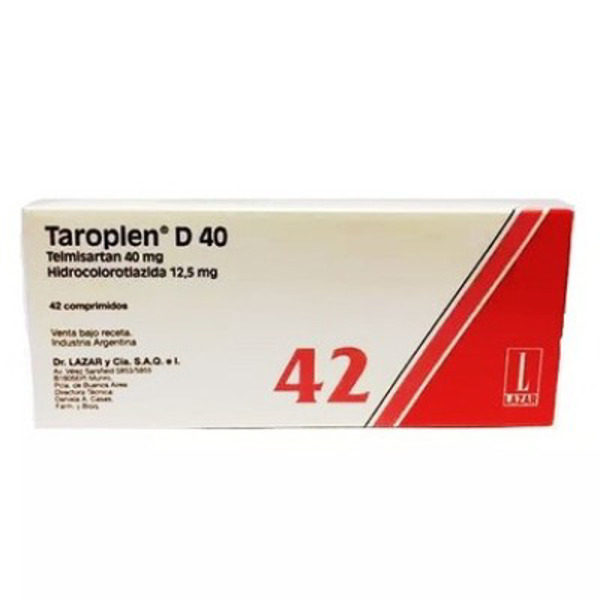 Imagen de TAROPLEN D 40 40+12.5mg [42 comp.]