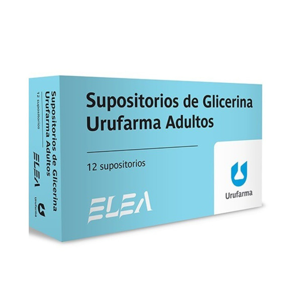 Imagen de SUPOSITORIOS GLICERINA URUFARMA ADULTO 2,68 gr [12 uni.]