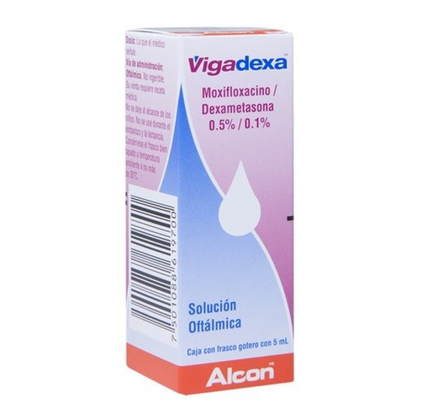 Imagen de VIGADEXA SOLUCION 0.5%+0.1% [5 ml]