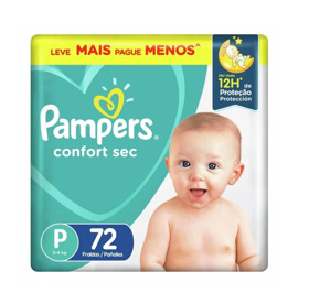 Imagen de PAMPERS CONFORT SEC PEQUEÑO P 5a8kg [72 uni.]