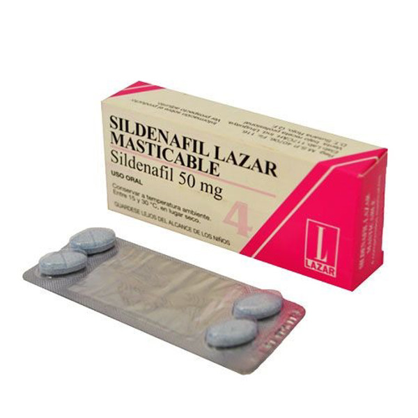 Imagen de SILDENAFIL LAZAR MASTICABLE 50 mg [4 comp.]