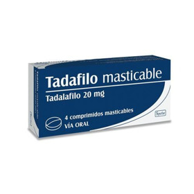 Imagen de TADAFILO MASTICABLE 20 mg [4 comp.]