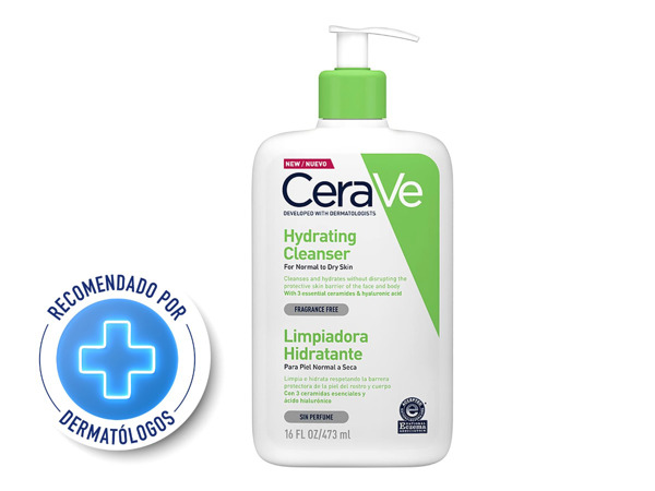 Imagen de CERAVE LIMPIADOR HIDRATANTE PIEL NORMAL A SECA 473 ml