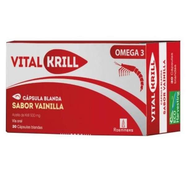 Imagen de VITALKRILL OMEGA 3 VAINILLA 500 mg [30 stfgl]