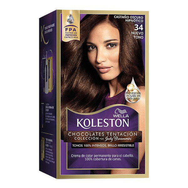 Imagen de KOLESTON KIT CASTAÑO OSCURO HIPNOTICO 34 [50gr+50+40+22ml]