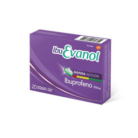 Imagen de IBUEVANOL RAPIDA ACCION 200 mg [20 cap.]