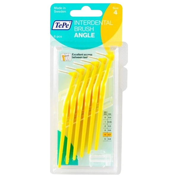 Imagen de TEPE CEPILLO INTERDENTAL ANGULADO AMARILLO 1.3mm [6 uni.]