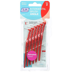 Imagen de TEPE CEPILLO INTERDENTAL ANGULADO ROJO 0.9mm [6 uni.]