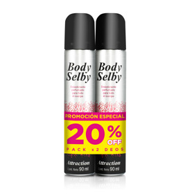 Imagen de BODY SELBY DEO AERO ATTRACTION+DEO AERO  PACK [90+90ml]