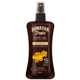 Imagen de HAWAIIAN ACEITE PROTECTOR SOLAR EN SPRAY TANNING OIL CON BLOQUEADOR 15 fps [240 ml]