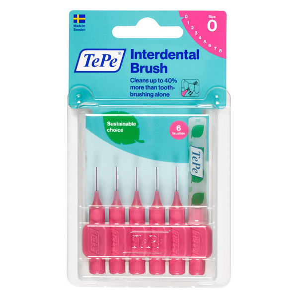 Imagen de TEPE CEPILLO INTERDENTAL BLISTER ROSADO 0.6mm [6 uni.]