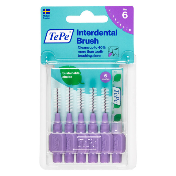 Imagen de TEPE CEPILLO INTERDENTAL BLISTER VIOLETA 2.0mm [6 uni.]