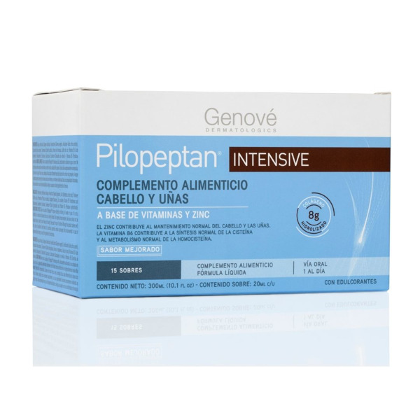 Imagen de PILOPEPTAN INTENSIVE COMPLEMENTO CABELLO Y UÑAS 25 gr [15 sob.]