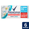 Imagen de REXONA JABON ANTIBACTERIAL FRESH PACK [6x84gr.]