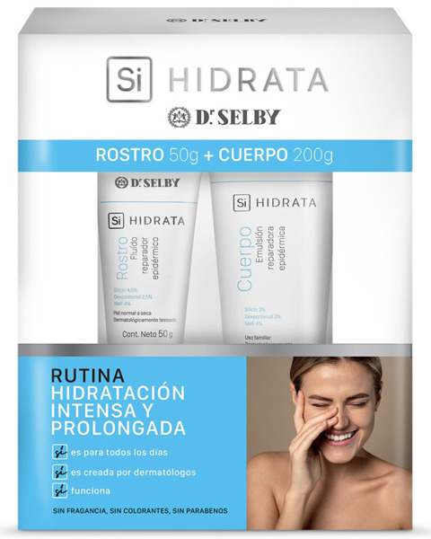 Imagen de DR. SELBY SI HIDRATA CREMA REPARADORA ROSTRO+CUERPO ESTUCHE [50+200grs]