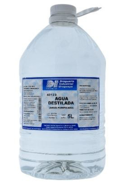 Imagen de AGUA DESTILADA D.I.U. [5 ltrs.]