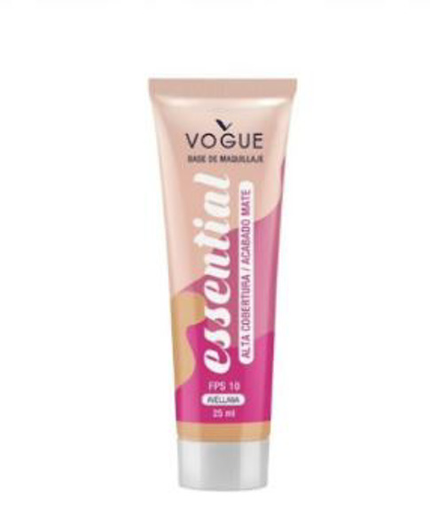 Imagen de VOGUE BASE LIQUIDA ESSENTIAL MATE ALTA COBERTURA AVELLANA [25 ml]