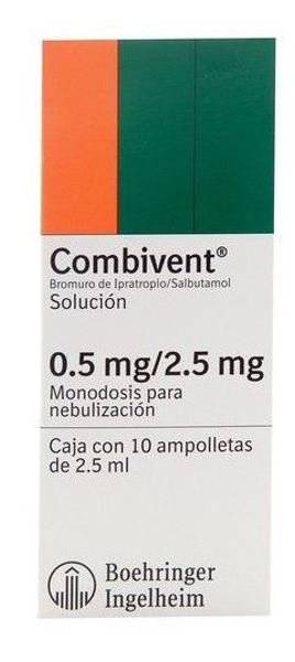 Imagen de COMBIVENT SM SOLUCION .5+3mg/2.5ml [20 fco. amp.]