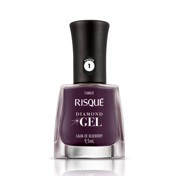 Imagen de RISQUE ESMALTE DIAMOND GEL CALDA DE BLUEBERRY [9,5 ml]