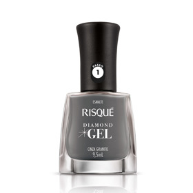 Imagen de RISQUE ESMALTE DIAMOND GEL CINZA GRANITO [9,5 ml]