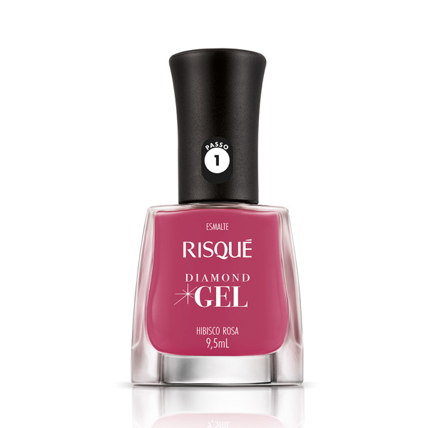 Imagen de RISQUE ESMALTE DIAMOND GEL HIBISCO ROSA [9,5 ml]