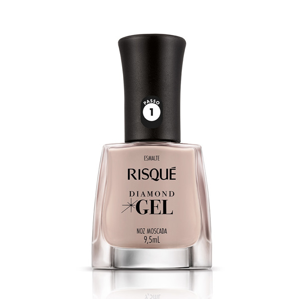 Imagen de RISQUE ESMALTE DIAMOND GEL NOZ MOSCADA [9,5 ml]