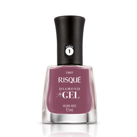 Imagen de RISQUE ESMALTE DIAMOND GEL VELUDO ROSE [9,5 ml]