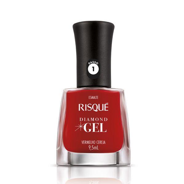 Imagen de RISQUE ESMALTE DIAMOND GEL VERMELHO CEREJA [9,5 ml]