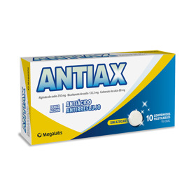 Imagen de ANTIAX MASTICABLE 250+133.5+80mg [10 comp.]