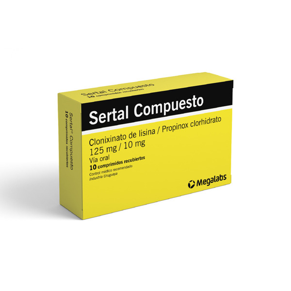 Imagen de SERTAL COMPUESTO 10+125mg [10 comp.]