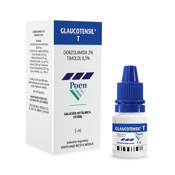 Imagen de GLAUCOTENSIL T SOL. OFT. 2+0.5% [5 ml]