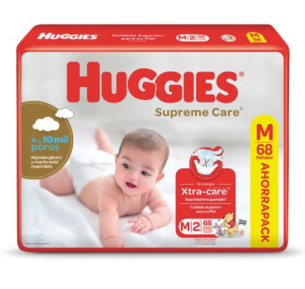 Imagen de HUGGIES SUPREME CARE MEGA M M [68 uni.]